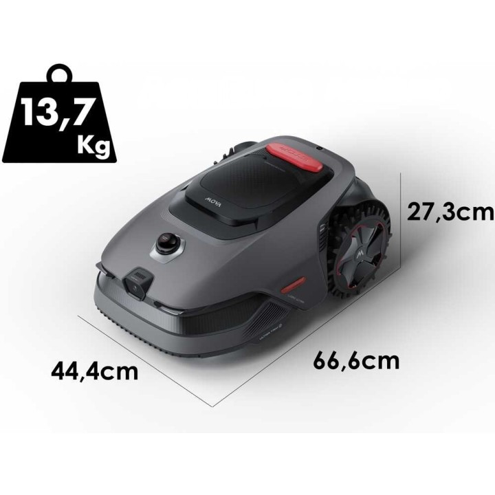 MOVA LiDAX Ultra 800 robottiruohonleikkuri, 800 m², LiDAR, ilman rajalankaa