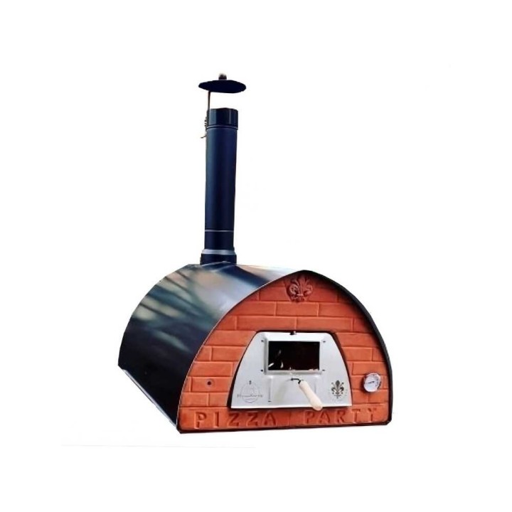 Pizza Party Pizzone puulämmitteinen pizzauuni, 60 × 80 cm, 550 °C
