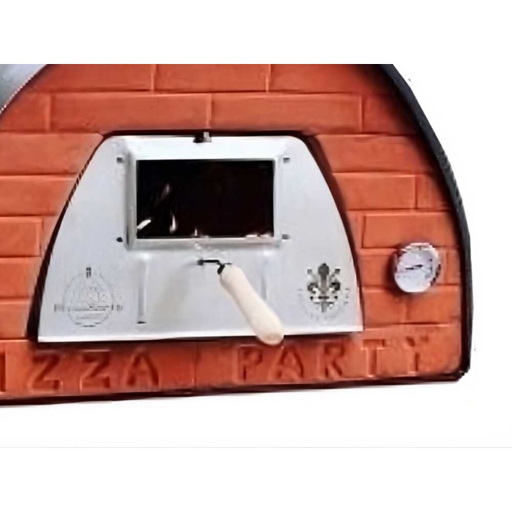 Pizza Party Pizzone puulämmitteinen ulkopizzauuni, 60 × 80 cm, 550 °C