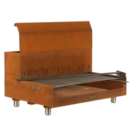 Folpo puu ja hiiligrilli Corten teräksestä 88 45 cm 3 960 cm