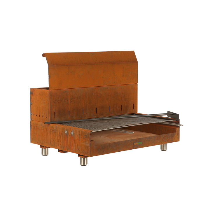 Folpo puu ja hiiligrilli Corten teräksestä 88 45 cm 3 960 cm