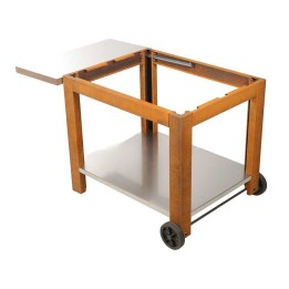 Folpo grillin vaunu Corten terästä sivu ja alataso 130 76 5 75 cm