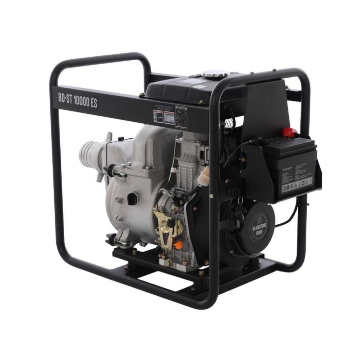 Blackstone BD-ST 10000ES dieselkäyttöinen likavesipumppu, 12 HP, 100 mm, 1 500 l/min