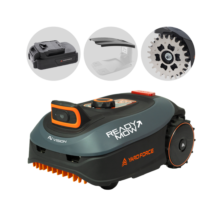 Yard Force i600 iVISION Drop Go robottiruohonleikkuri 600 m 20 V