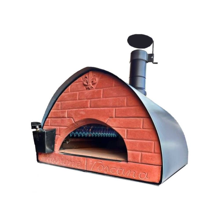 Pizza Party Bollore hybridipizzauuni kaasulle ja puulle, 60 × 60 cm, 21 kW, 550 °C