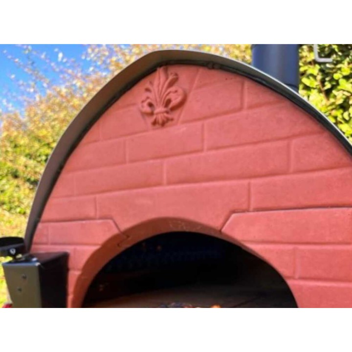 Pizza Party Bollore hybridipizzauuni kaasulle ja puulle, 60 × 60 cm, 21 kW, 550 °C