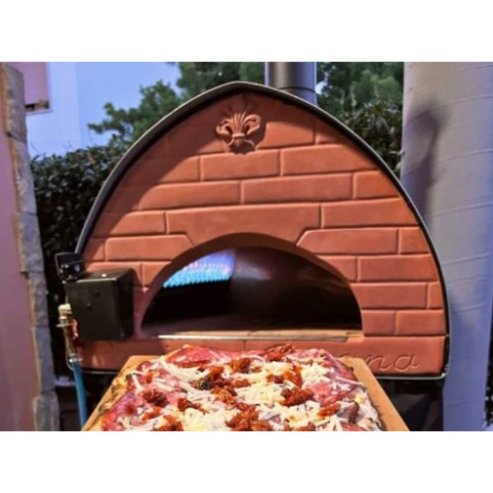 Pizza Party Bollore hybridipizzauuni kaasu- ja puukäyttöön, 60 × 60 cm, 21 kW
