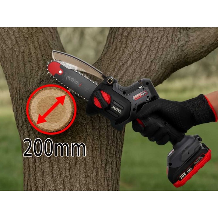 MOVA GC205 akkukäyttöinen oksasaha, 20 V, 2 Ah, 20 cm