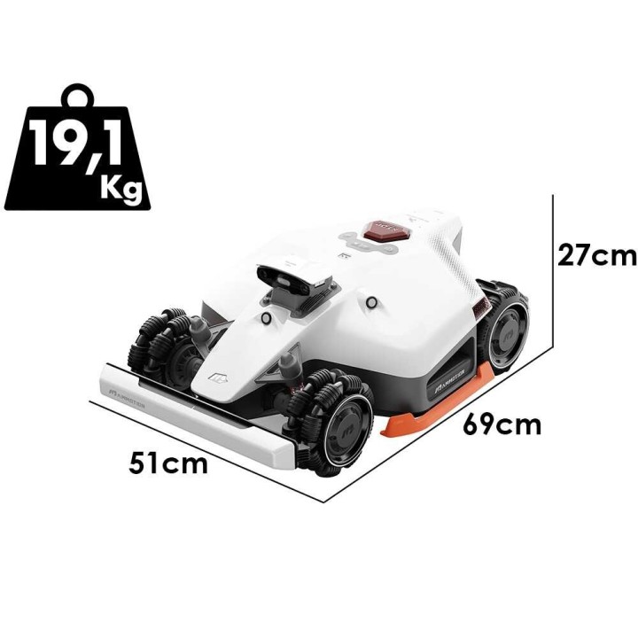 Mammotion LUBA 2 AWD 3000X robottiruohonleikkuri ilman rajakaapelia