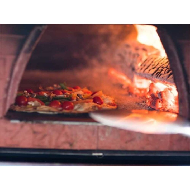 Pizza Party Bollore Pietra hybridipizzauuni, kaasu ja puu, 60 × 60 cm, 21 kW
