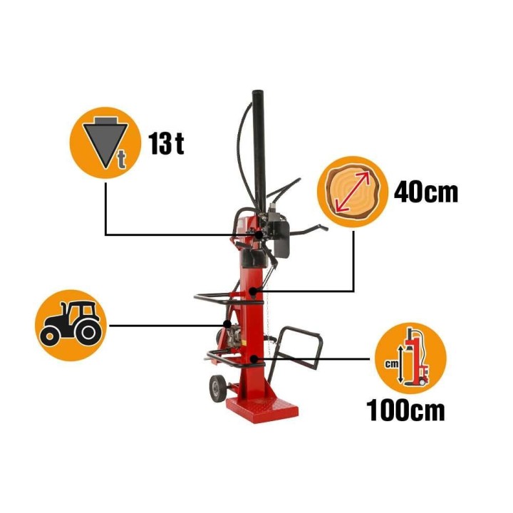Geotech Pro LSP 13-100 VT traktorihalkomakone, 13 t, pystymallinen