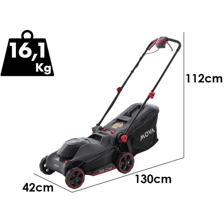 GL415 akkuruohonleikkuri, 38 cm, 40 V, 4 Ah, 3-in-1