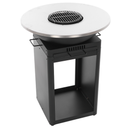 Royal Food FOL 4100 puu ja hiiligrilli ruostumaton grilli ja paistotaso 81 cm