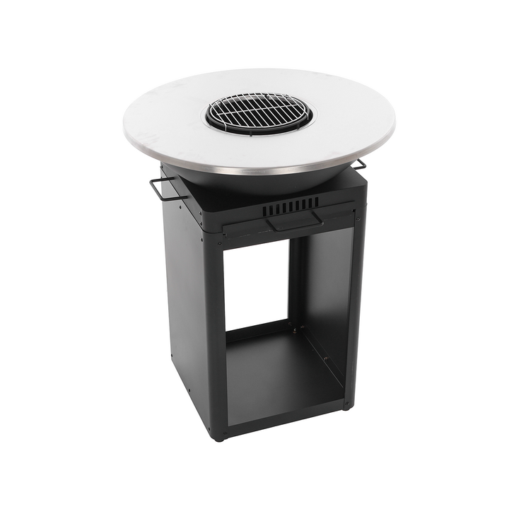 Royal Food FOL 4100 puu ja hiiligrilli ruostumaton grilli ja paistotaso 81 cm