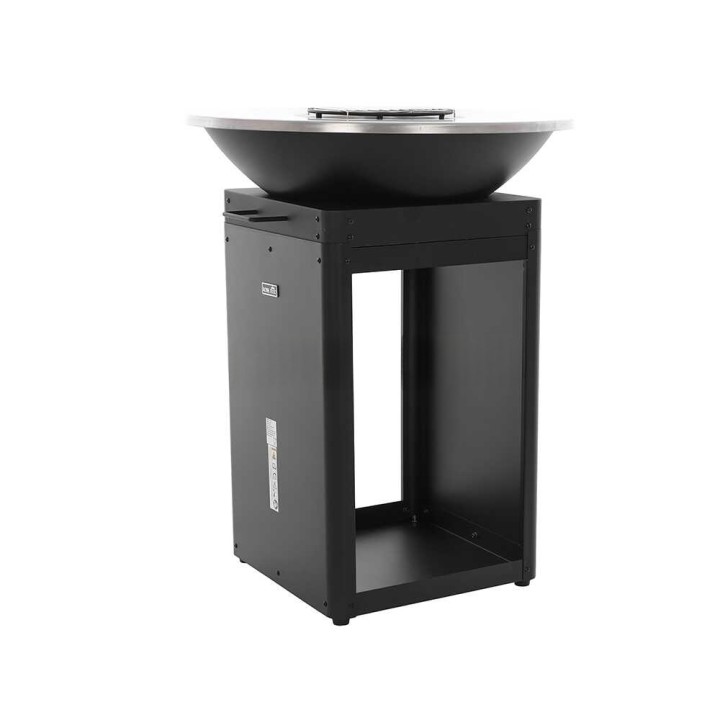 Royal Food FOL-4100 puu- ja hiiligrilli, ruostumaton grilli ja paistotaso, 81 cm