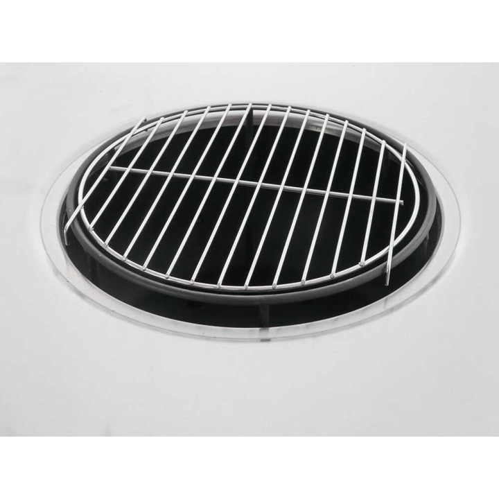 Royal Food FOL-4100 puu- ja hiiligrilli, ruostumaton grilli ja paistotaso, 81 cm