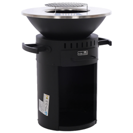 Royal Food FOL 3400 puu ja hiiligrilli 58 cm ruostumaton teräs