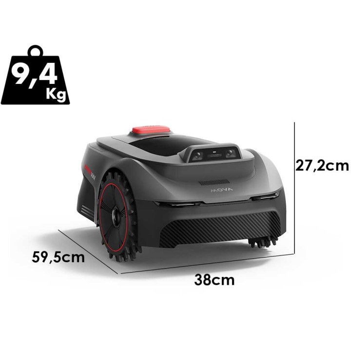 MOVA ViAX 250 robottiruohonleikkuri, 250 m², 18 V, ilman rajakaapelia, suojakatos સમાવ彩票软件