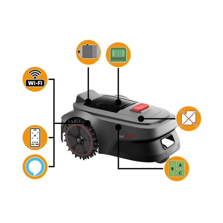 MOVA ViAX 250 robottiruohonleikkuri, 250 m², 18 V, ilman rajakaapelia, suojakatos સમાવ彩票软件