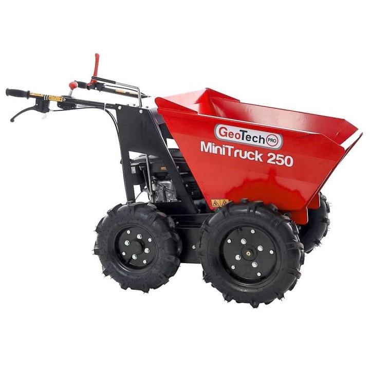 GeoTech Pro MiniTruck 250 moottorikärry, 4 × 4, 250 kg, 5,5 HP, Loncin LC1P65FE-2