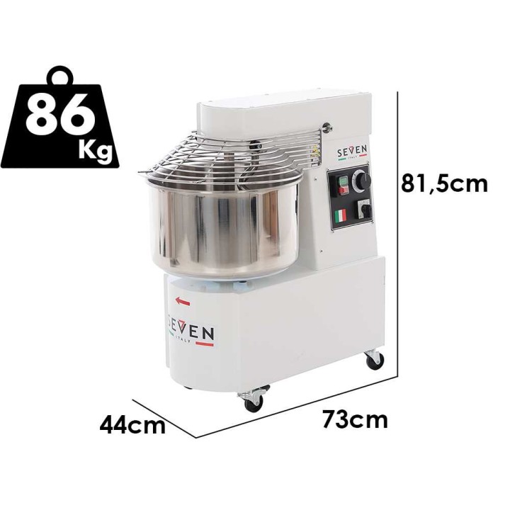 Seven Italy GH H 30 TR 2 V spiraalitaikinakone, 25 kg, 400 V