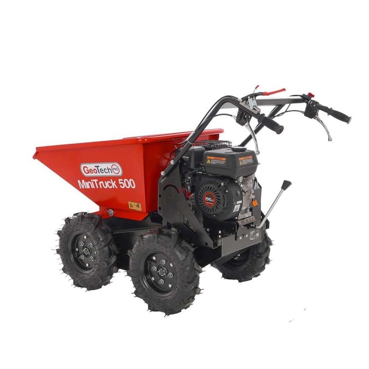MiniTruck 500 nelivetoinen moottorikärry, Loncin G200F, 500 kg, dumper-lava
