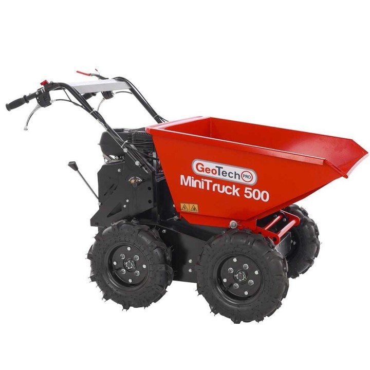 MiniTruck 500 nelivetoinen moottorikärry, Loncin G200F, 500 kg, dumper-lava
