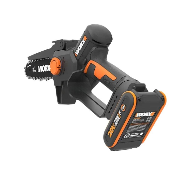 Worx WG327E akkukäyttöinen oksasaha, 20 V, 2 Ah, 20 cm