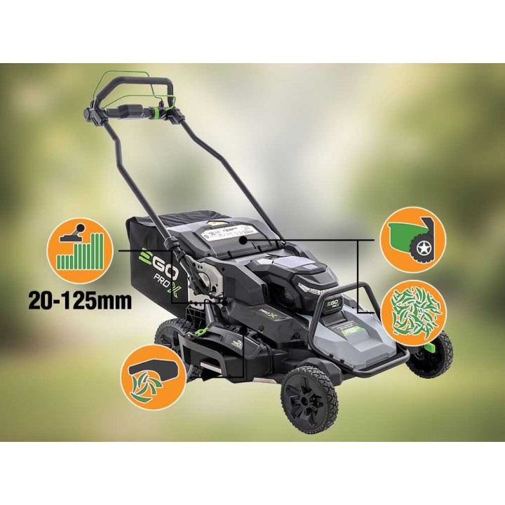 EGO LMX 7600 SP akkuruohonleikkuri, 76 cm, 2 × 56 V / 6 Ah
