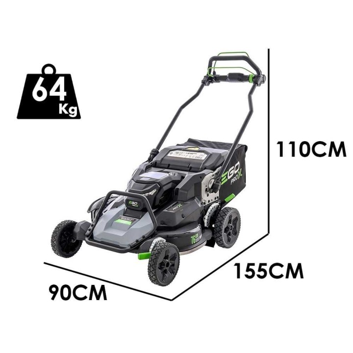 EGO LMX 7600 SP akkuruohonleikkuri, 76 cm, 2 × 56 V / 5 Ah