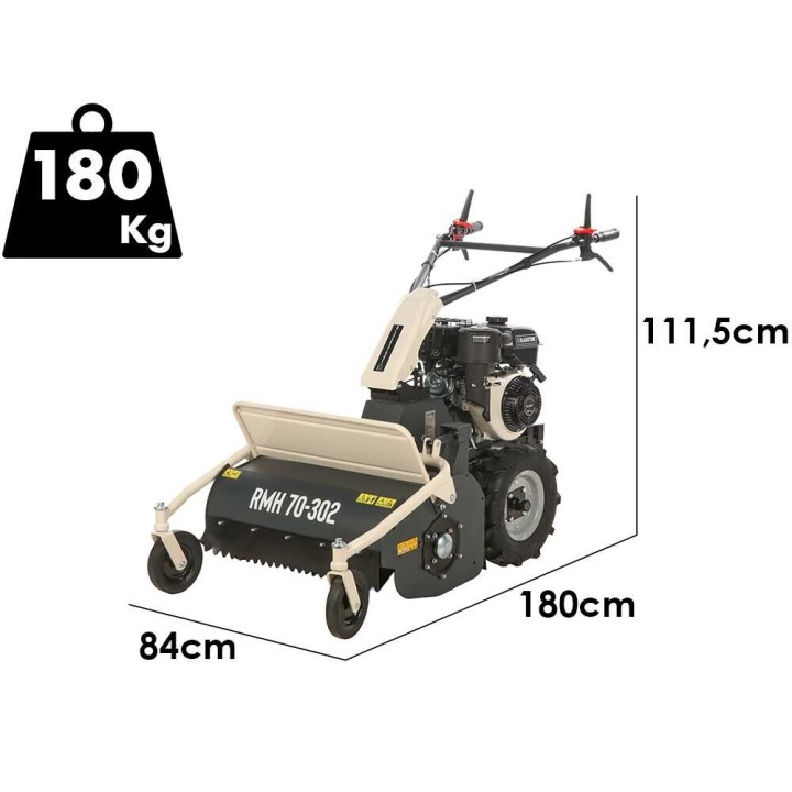 BlackStone RMH 70-302 vasaramurskain, 10 HP, 69 cm, bensiinikäyttöinen