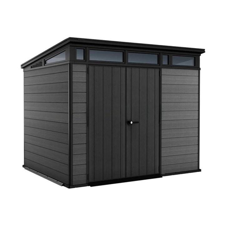 Keter Cortina 9x7 puutarhavaja, 277 × 218 × 226 cm, EVOTECH+, kaksilehtinen ovi