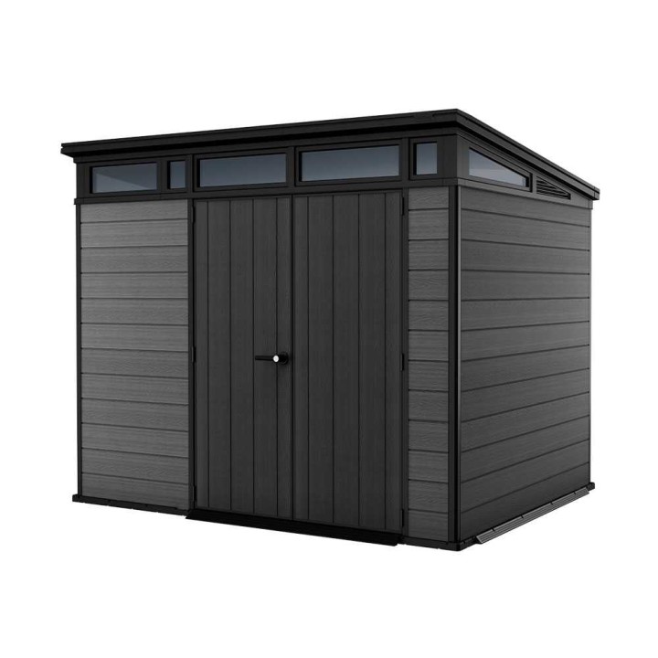 Keter Cortina 9x7 puutarhavaja, 277 × 218 × 226 cm, EVOTECH+, kaksilehtinen ovi