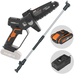 Worx WG327E akkuoksaleikkuri 20 V 2 Ah 125 cm n jatkovarsi