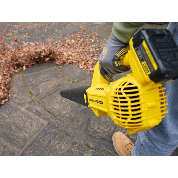 Stanley Fatmax SFMCBL714M1-QW akkulehtipuhallin, 18 V, 4 Ah, 145 km/h