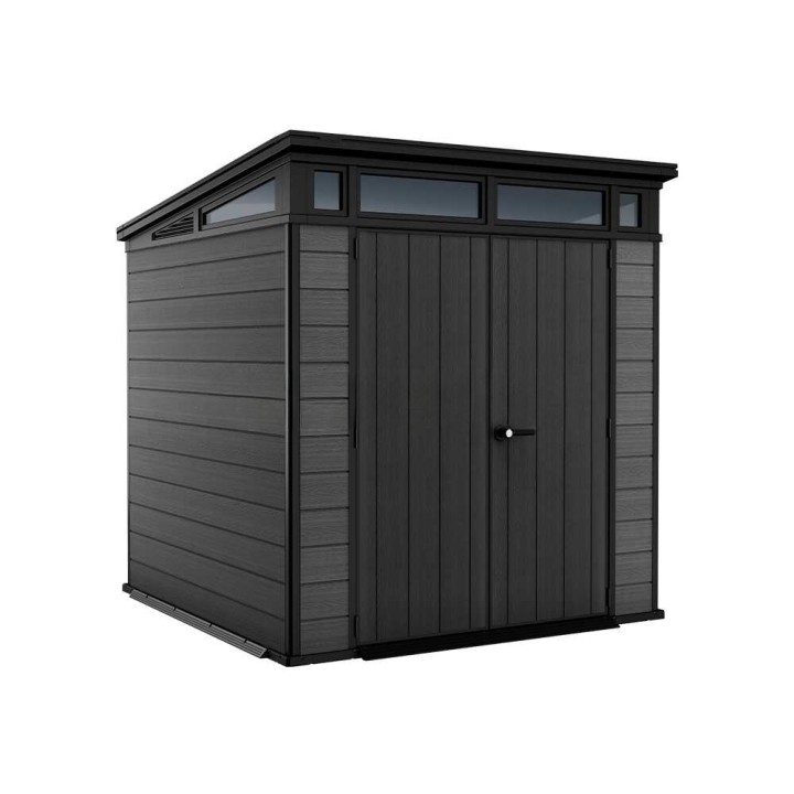 Keter Cortina 7x7 puutarhavaja, 214 × 218 × 226 cm, kaksilehtinen ovi