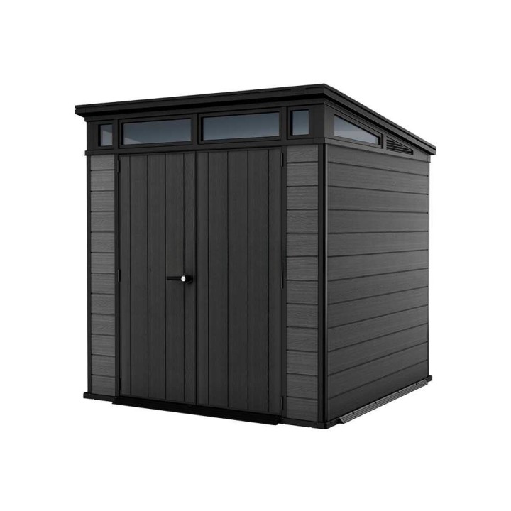 Keter Cortina 7x7 puutarhavaja, 214 × 218 × 226 cm, kaksilehtinen ovi