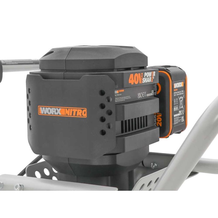 Worx Nitro WG865E akkukairapora, 40 V, 20 cm, 2 × 20 V 4 Ah
