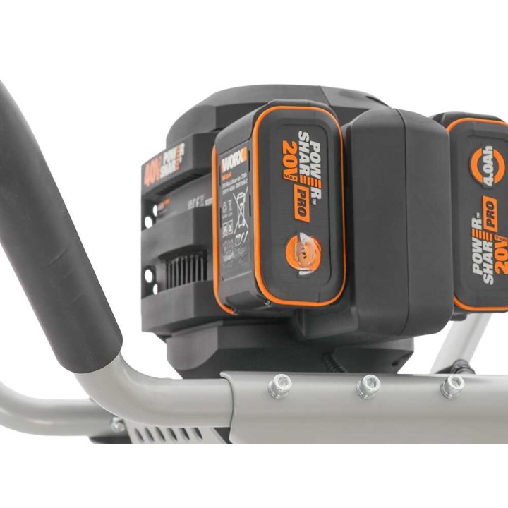 Worx Nitro WG865E akkukairapora, 40 V, 20 cm, 2 × 20 V 4 Ah