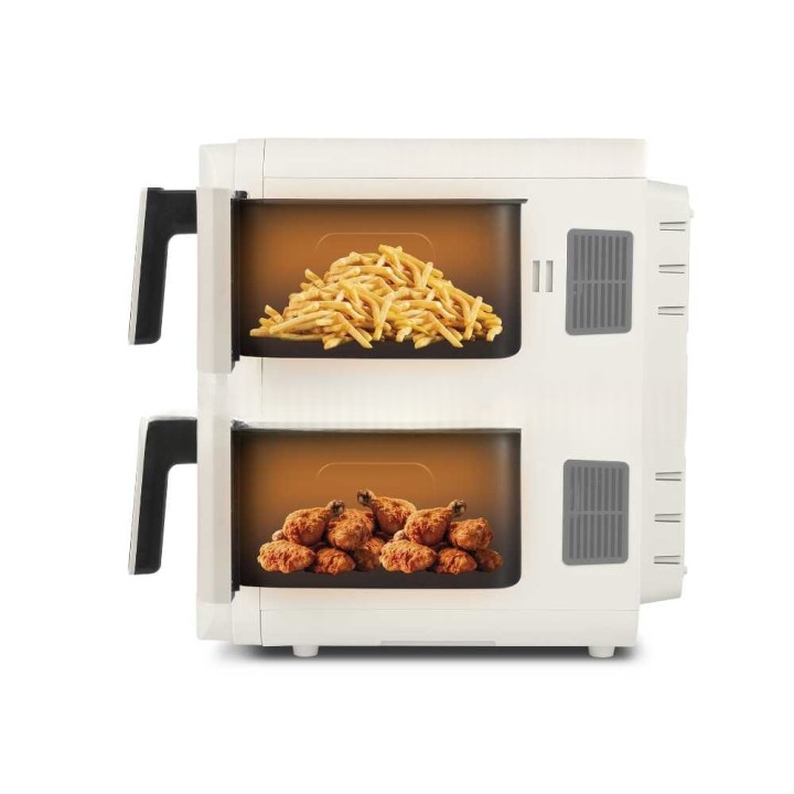 Girmi FG41 EcoFrit Dual ilmafriteerauskeitin, 9 l, 2 400 W, kaksi koria