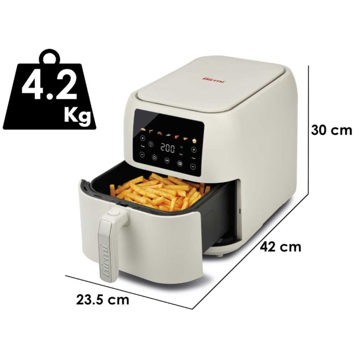 Girmi FG9201 digitaalinen ilmakypsennin, 8 l, 1 700 W, 80–200 °C
