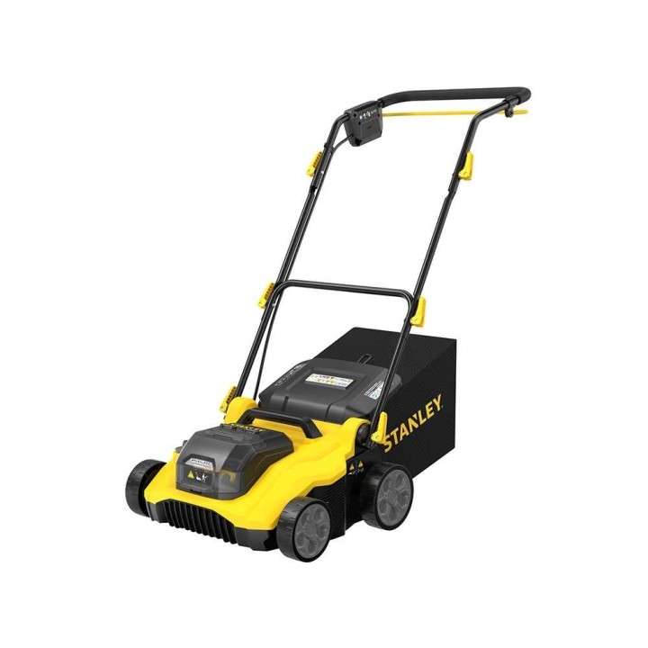 Stanley Fatmax SCOEP3801M2-QW akkukäyttöinen nurmikon ilmaaja, 38 cm, 2 × 18 V 4 Ah