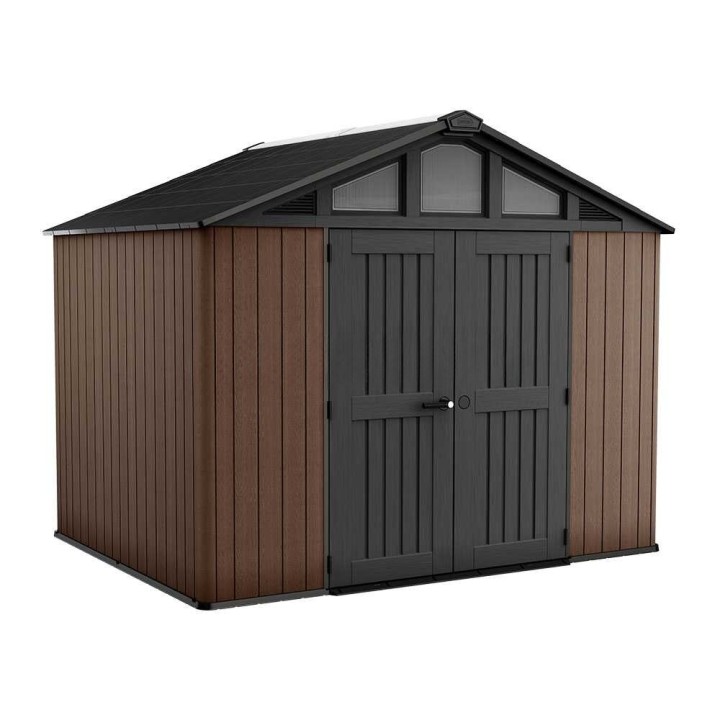 Stronghold 10X8 puutarhavaja, PVC, 305 × 243 × 251 cm, kaksiovinen