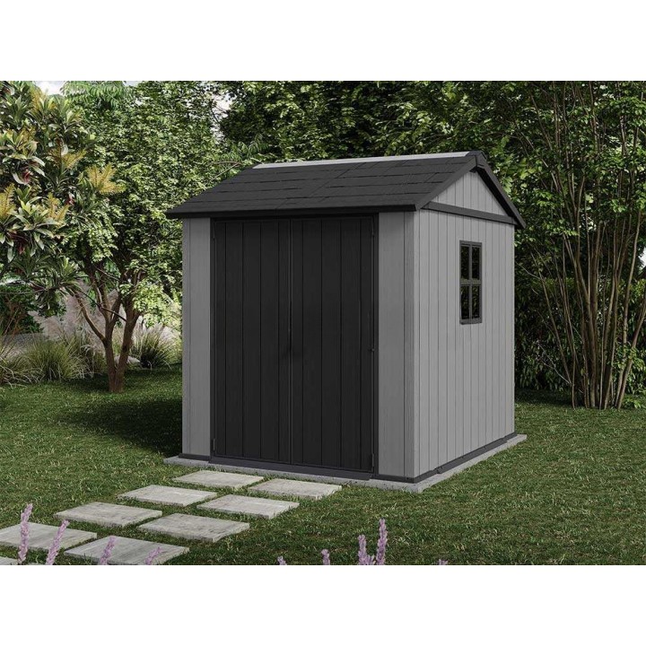 Keter Newton+ 757/775 puutarhavaja, PVC, 230 × 223,8 × 246 cm, harmaa
