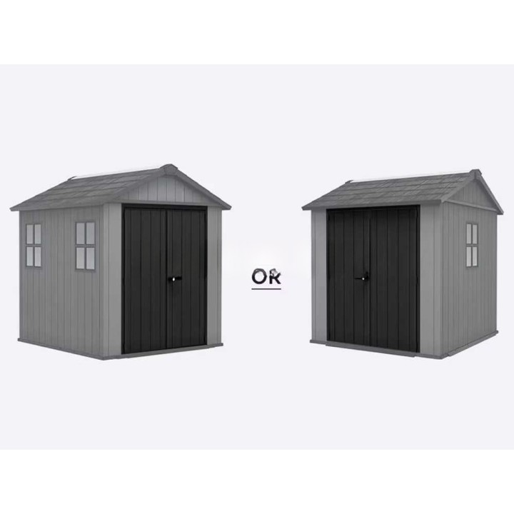 Keter Newton+ 757/775 puutarhavaja, PVC, 230 × 223,8 × 246 cm, harmaa