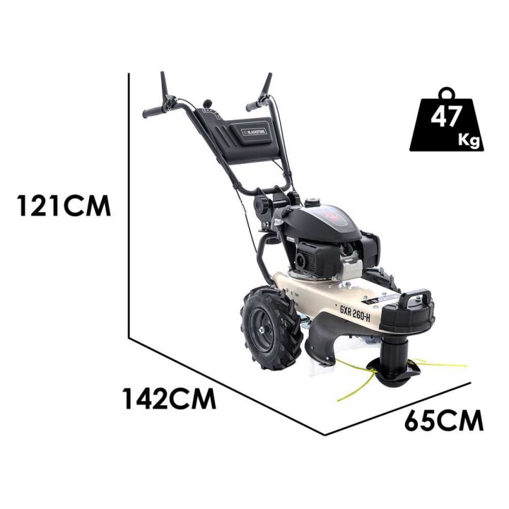 BlackStone GXR 260-H pyörällinen bensiiniraivaussaha, Honda GCVx200, 60 cm, 6,5 HP