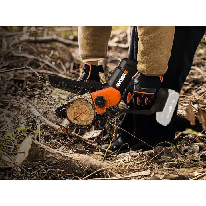 Worx WG326E.9 akkukäyttöinen oksasaha, 20 V, 15 cm, ilman akkua ja laturia