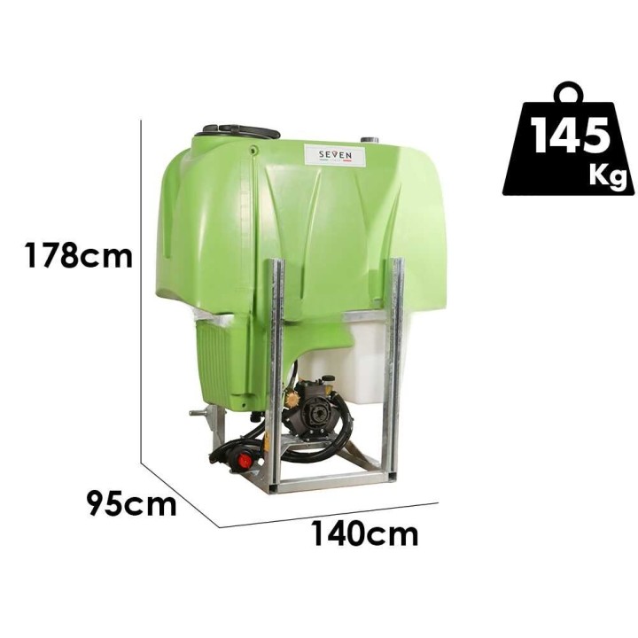 Seven Italy 600L traktoriruisku, Comet APS 71, 600 l, 67 l/min, 50 bar