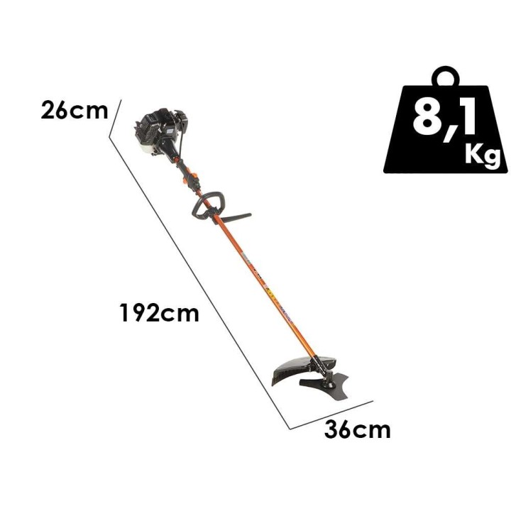 KAAZ V 540 S bensiiniraivaussaha, Mitsubishi TLE 48, 47,1 cm³, 2,1 HP