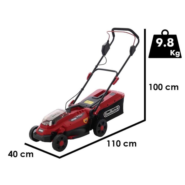 GeoTech X-Line LM-20V akkuruohonleikkuri, 20 V, 33 cm, ilman akkua ja laturia